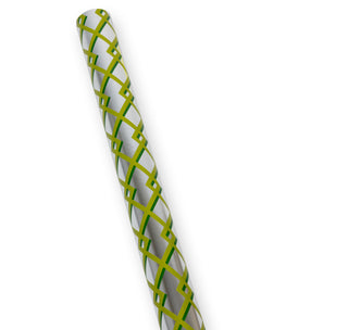 Caspari Trellis Green/Silver Foil Roll Wrap 30 Inchx 6 Ft Foil-2 Core 88854RCF