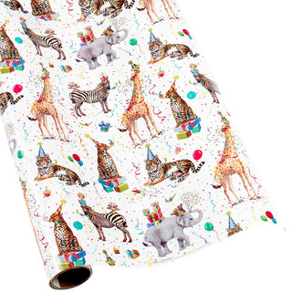 Caspari Party Animals Roll Wrap 30 Inch X 8Ft-2 Inch Core 8911RC
