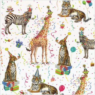 Caspari Party Animals Roll Wrap 30 Inch X 8Ft-2 Inch Core 8911RC