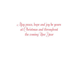 Caspari Joy to the World Large Boxed Christmas Cards - 16 Cards & 16 Envelopes 89302