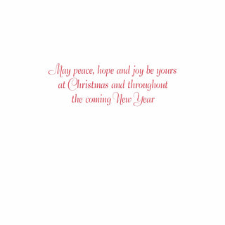 Caspari Joy To The World Large Boxed Christmas Cards  - includes 15 Boxed Christmas Cards & Envelopes 89302