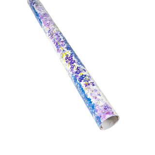 Caspari Delphiniums Gift Wrap - 1 Continuous Roll of Wrapping Paper 8939RC