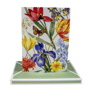 Caspari Redoute Floral Assorted Notes 8 In 89600.46