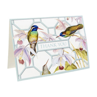 Caspari Hummingbird Trellis Thank You Notes - 8 Note Cards And Envelopes 89612.44B