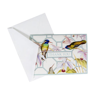 Caspari Hummingbird Trellis Thank You Notes Boxed 8 In 89612.44B