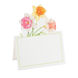 Caspari Daffodil Waltz Place Cards Die Cut Package 8 In 89900P