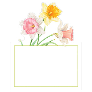 Caspari Daffodil Waltz Place Cards Die Cut Package 8 In 89900P