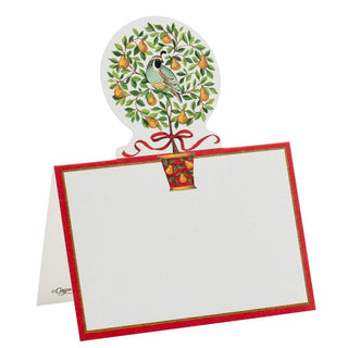 Caspari On The 12th Day Place Cards Die Cut Package 8 In 89918P