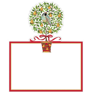 Caspari On The 12th Day Place Cards Die Cut Package 8 In 89918P