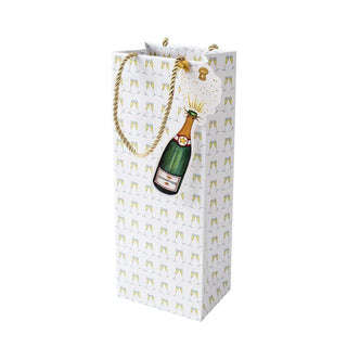 Caspari Bubbly Bottle Bag 5 X 3 1/2 X 13 9030B4