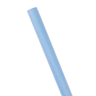 Caspari Oxford Stripe Blue/White Roll Wrap 30 Inch X 8Ft-2 Inch Core 90350RC