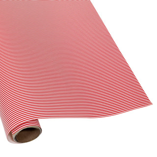 Caspari Oxford Stripe Red Roll Wrap 30 Inch X 8Ft-2 Inch Core 90353RC