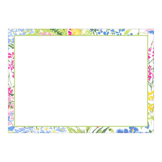 Caspari Meadow Flowers Multi Correspondence Cards - 12 Per Package 90627CCU12
