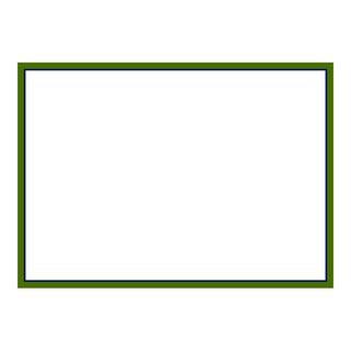 Caspari Classic 2 Tone Bord Hunter Green/Nv Correspondence C Size Printed 12-In 90650CCU12