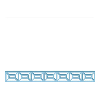 Caspari Garden Gate French Blue Correspondence Cards - 12 Per Package 90693CCU12