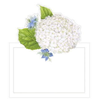 Caspari White Blooms Place Cards Die Cut Package 8 In 90903P