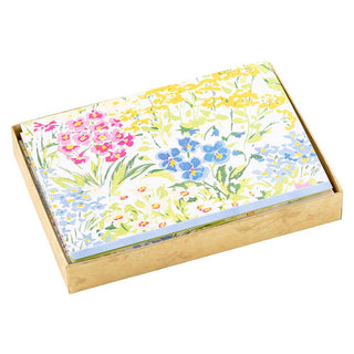 Caspari Meadow Flowers Assorted Notes 8 In-Gallery 91603.46