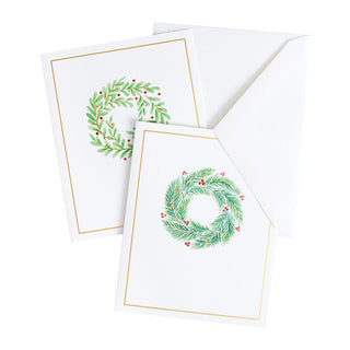 Caspari Wreath Assortment Foil Asst A Size Notes 10-In Foil 91613.46A