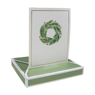 Caspari Wreath Assortment Foil Asst A Size Notes 10-In Foil 91613.46A