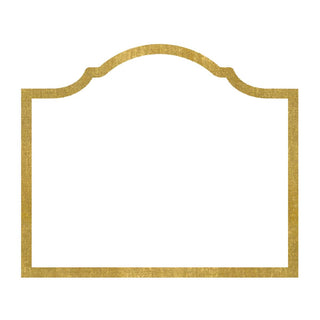 Caspari Arch Gold Foil Place Card Gallery 8 In D-Cut Foil 91900P