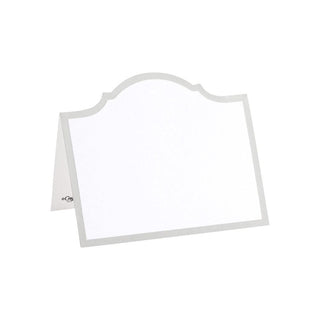 Caspari Arch Silver Foil Place Card Gallery 8 In D-Cut Foil 91901P
