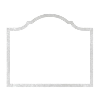 Caspari Arch Silver Foil Place Card Gallery 8 In D-Cut Foil 91901P