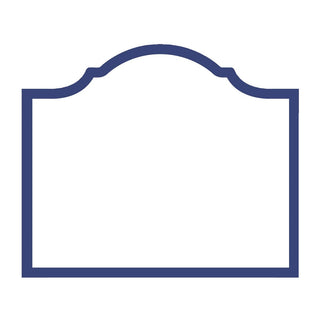 Caspari Arch Navy Place Card Gallery 8 In Die-Cut 91905P