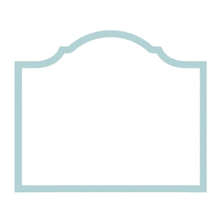 Caspari Arch Robin's Egg Blue Place Card Gallery 8 In Die-Cut 91906P