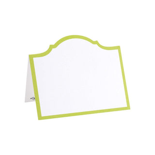 Caspari Arch Moss Green Place Card Gallery 8 In Die-Cut 91907P
