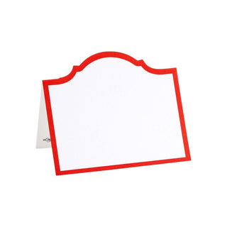 Caspari Arch Red Place Card Gallery 8 In Die-Cut 91908P