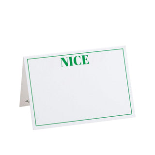 Caspari Naughty Or Nice Place Card 8 In - Reversible 91915P
