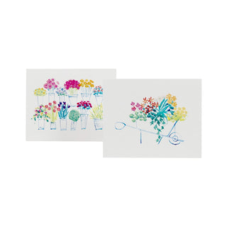 Caspari Flower Market Asst A Size Notes 10-In          ** 92607.46A