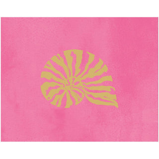 Caspari Sealife Warm Foil Embossed Asst A Sz Note 10-In Embossed    ** 92612.46A