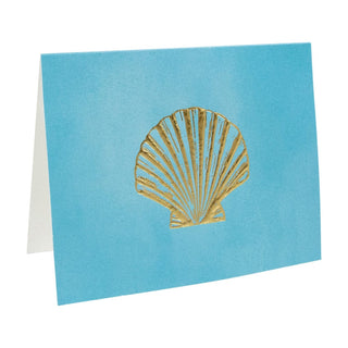 Caspari Sealife Cool Foil Embossed Asst A Sz Note 10-In Embossed 92613.46A