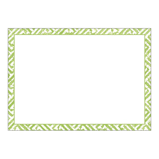 Caspari Fretwork Green Correspondence C Size Printed 12-In 92617CCU12