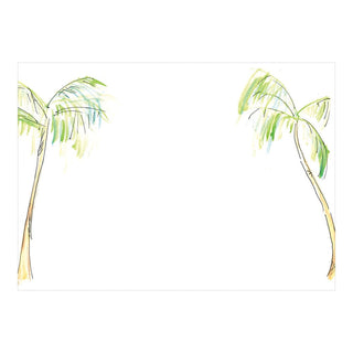 Caspari Painted Palm Trees Correspondence C Size Printed 12-In 92625CCU12