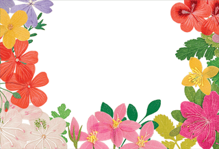 Caspari Halsted Floral Place Card 8 In 92900P