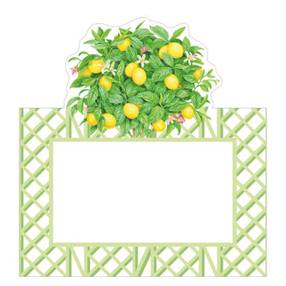 Caspari Citrus Topiaries Place Card 8 In Die-Cut 92907P