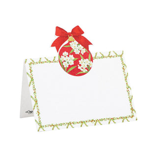 Caspari Ornament And Trellis Place Card 8 In Die-Cut 92910P
