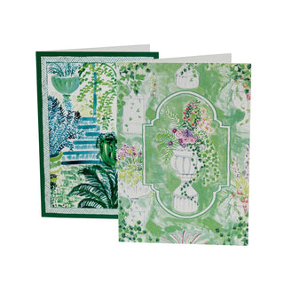 Caspari Garden Sketches Assorted Notes 8-In Box          ** 93600.46