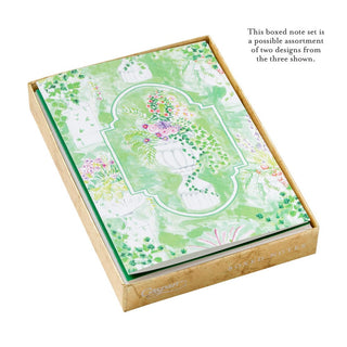 Caspari Garden Sketches Assorted Notes 8-In Box          ** 93600.46