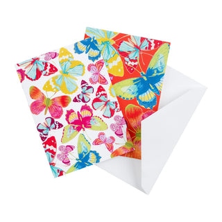 Caspari Butterflies Assorted Boxed Note Cards - 8 Note Cards & 8 Envelopes 93601.46