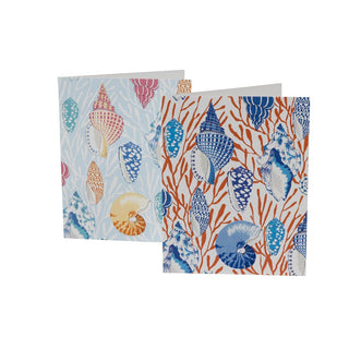 Caspari Shell Toile Assorted Boxed Note Cards - 10 Note Cards & 10 Envelopes 93604.46A
