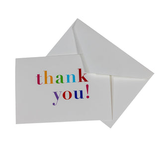 Caspari Colorful Boxed Thank You Notes - 6 Note Cards & 6 Envelopes 93609.48