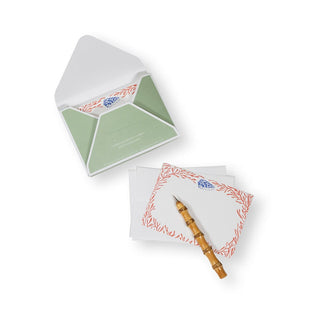 Caspari Shell And Coral Correspondence C Size Printed 12-In 93611CCU12