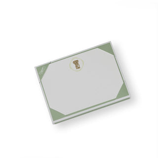 Caspari Pineapple Crest Foil Correspondence Cards - 12 Per Package 93614CCU12