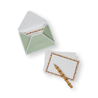 Caspari Shell Texture Border Correspondence C Size Printed 12-In 93615CCU12