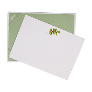 Caspari Holly Sprig Correspondence C Size Printed 12-In 93627CCU12