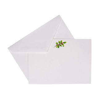 Caspari Holly Sprig Correspondence C Size Printed 12-In 93627CCU12