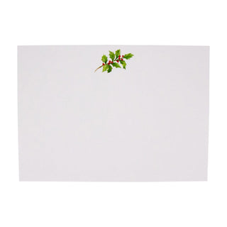 Caspari Holly Sprig Correspondence C Size Printed 12-In 93627CCU12
